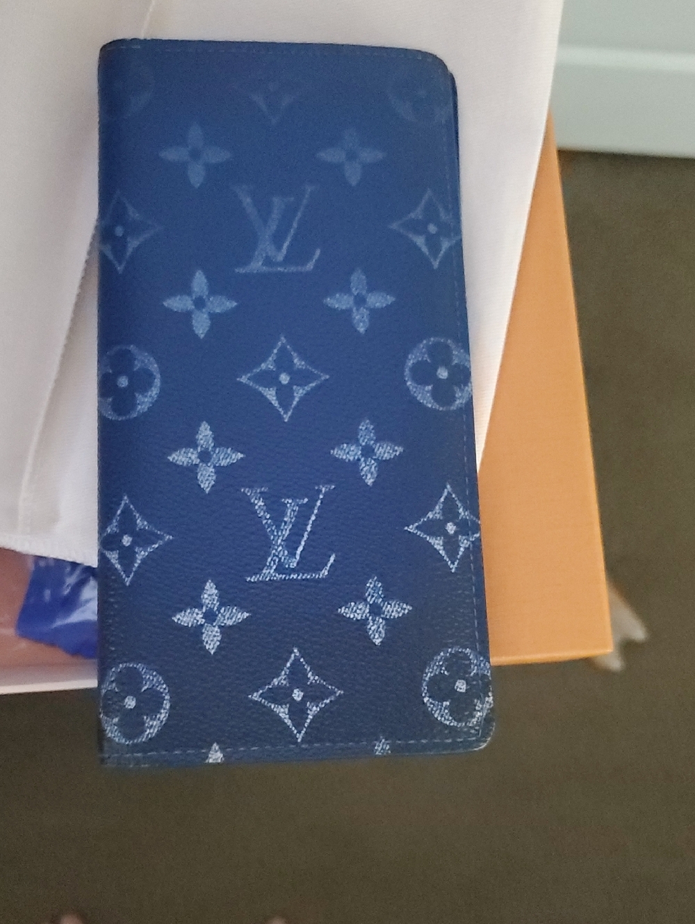 Louis Vuitton Monogram Eclipse Blue Wallet